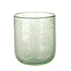 Glass Tumbler Bubble Green