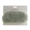 Green Haze Faux Rabbit Fur Eye Mask with Satin Back