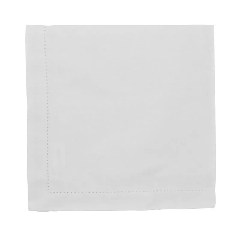 Hem Stitch Napkin White