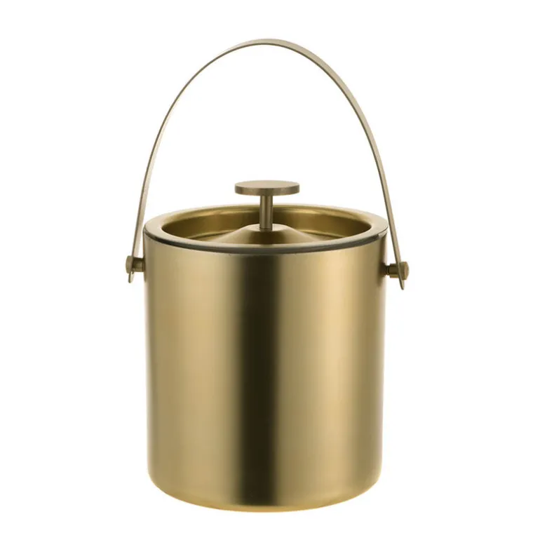 Ice Bucket Vegas Gold Double Wall