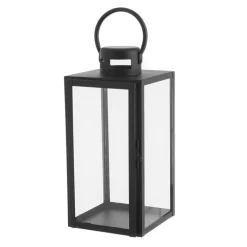 Lantern Steel Matte Black 30cm