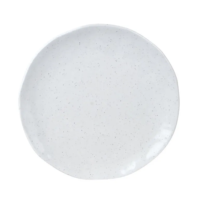 Melamine Side Plate Speckle White