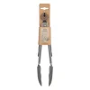 Mini Stainless Steel Tongs - Silicone Grey Tip