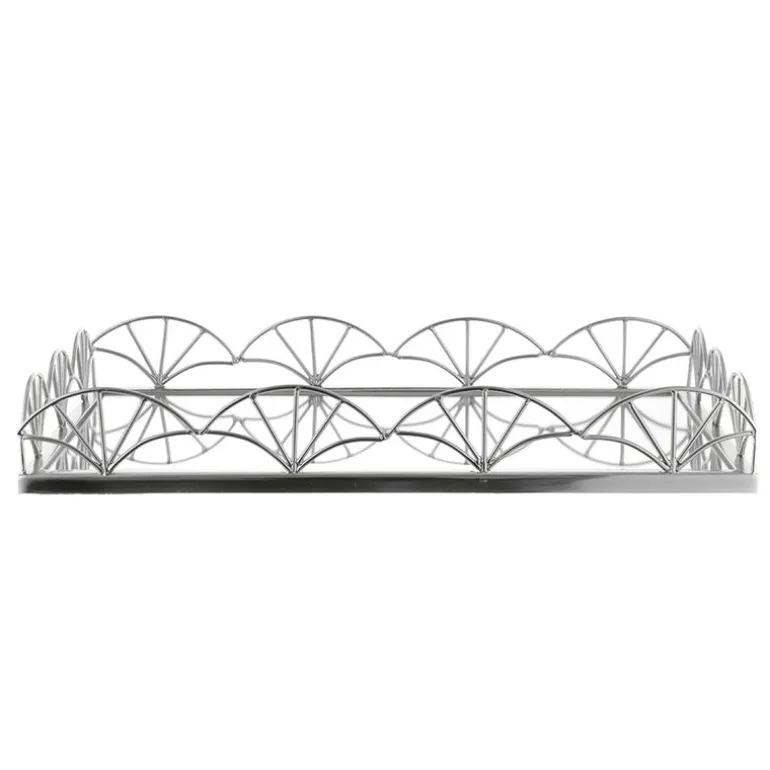 Mirror Base Tray Rectangle Nickel 45cm