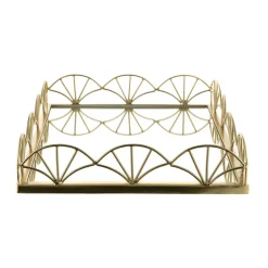 Mirror Base Tray Rectangle Gold 45cm