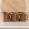 Mug Set Stoneware Straight Leather