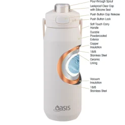 Oasis Bottle Ceramic Alabaster