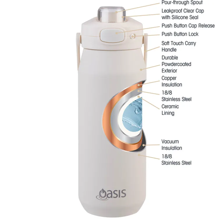 Oasis Bottle Ceramic Alabaster
