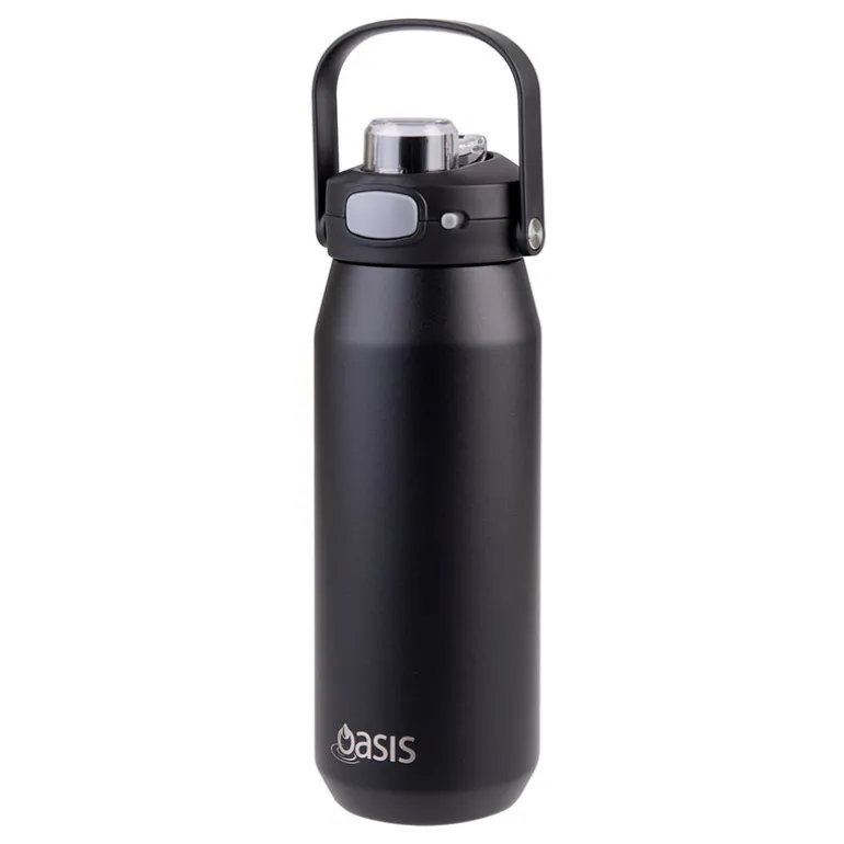 Oasis Ceramic Bottle Black