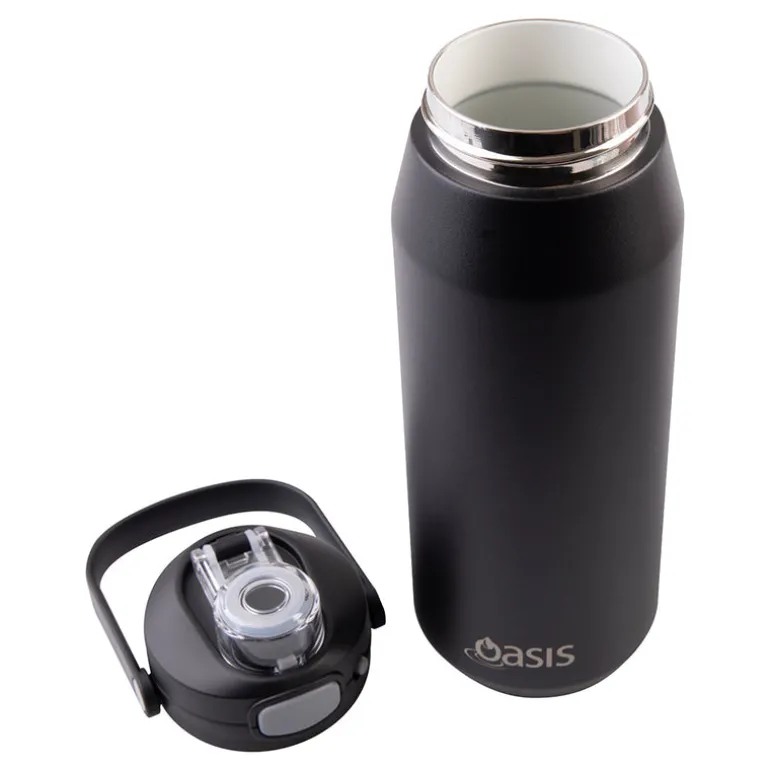Oasis Ceramic Bottle Black