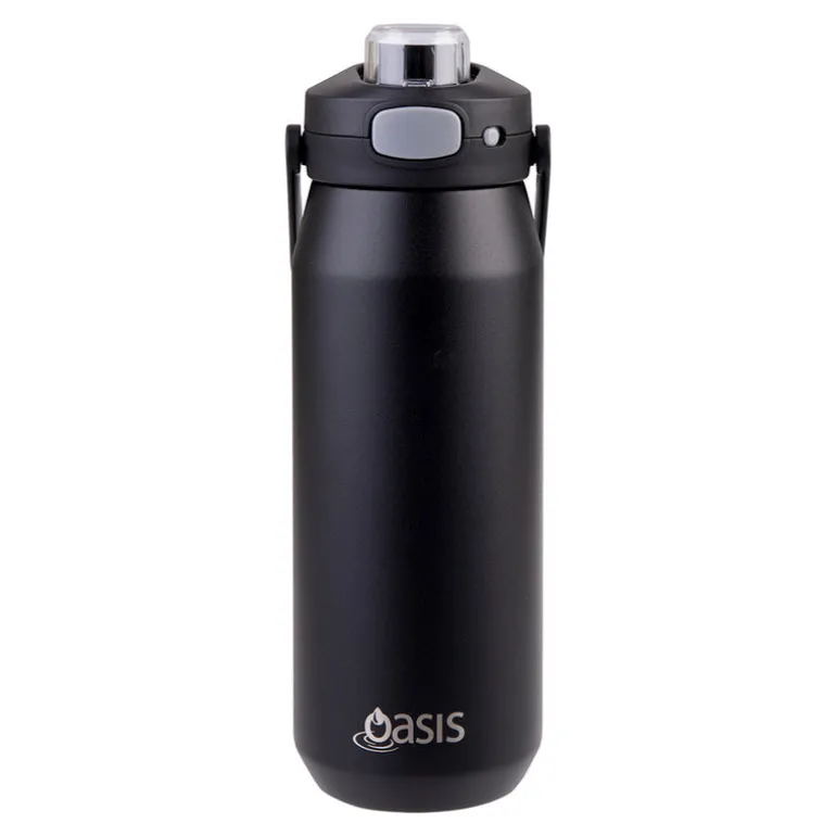 Oasis Ceramic Bottle Black