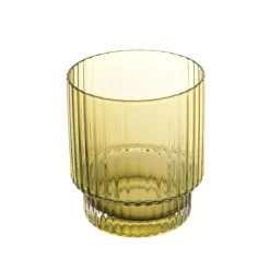 Optic Glass Tumbler Olive Green