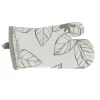 Oven Mitt Green Leaf Print