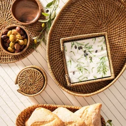Paper Napkin Dark Olive Branch Pack