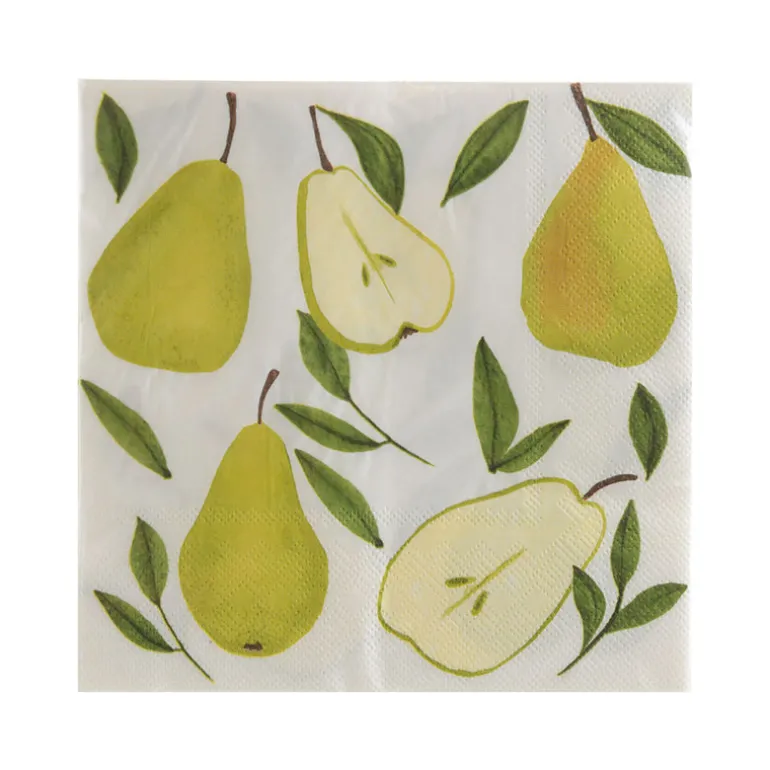 PAPER NAPKIN PEAR 33cm Pk20