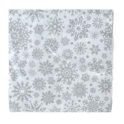 Paper Napkin Snowflake Silver Pack