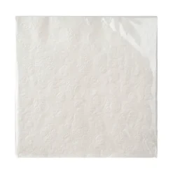 Paper Napkin White Embossed Pack 40cm