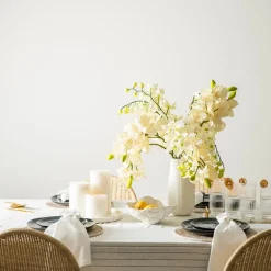 Pinstripe Napkin White & Blue