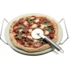 Pizza Stone with Rack & S/S Cutter