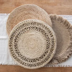 Placemat Palm Fibre Fringed