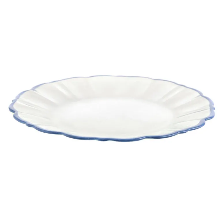 Plate Elegance Blue Rim