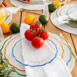 Plate Elegance Green Rim