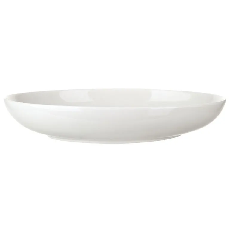 Porcelain Coupe Plate Oval White 28x20x5cm