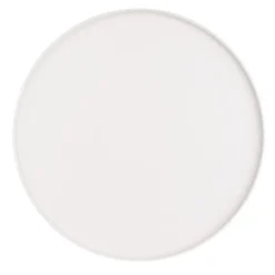Porcelain Round Flat Plate with Lip Large