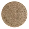 Rattan Round Placemat White Wash