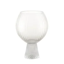 Ribbed Heavy Base Shell Glass