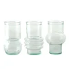 Ribbed Recycled Glass Vase