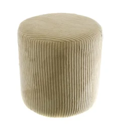 Rocket Ribbed Ottoman Beige Cream