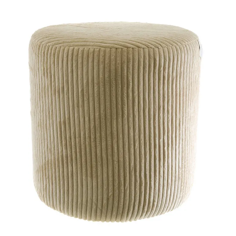 Rocket Ribbed Ottoman Beige Cream