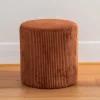 Rocket Ribbed Ottoman Rust