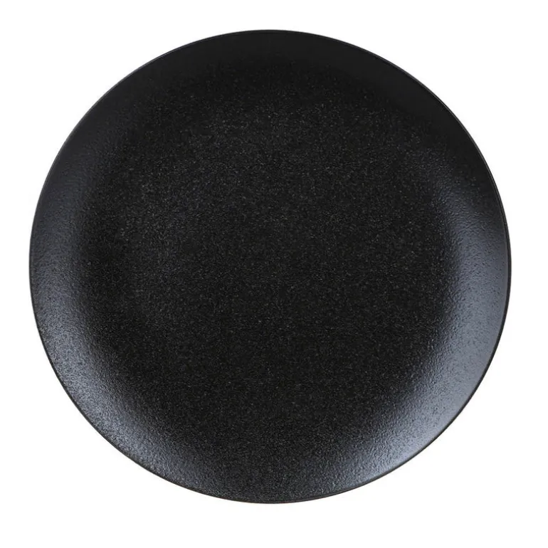 Round Black Side Plate