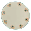 Round Platter Ceramic Evil Eye