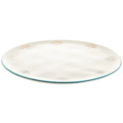 Round Platter Ceramic Evil Eye