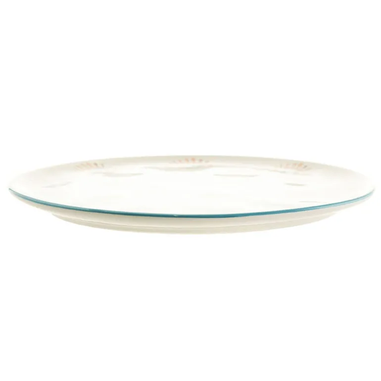 Round Platter Ceramic Evil Eye