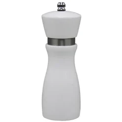 Salt & Pepper Mill White Wood 15.5cm