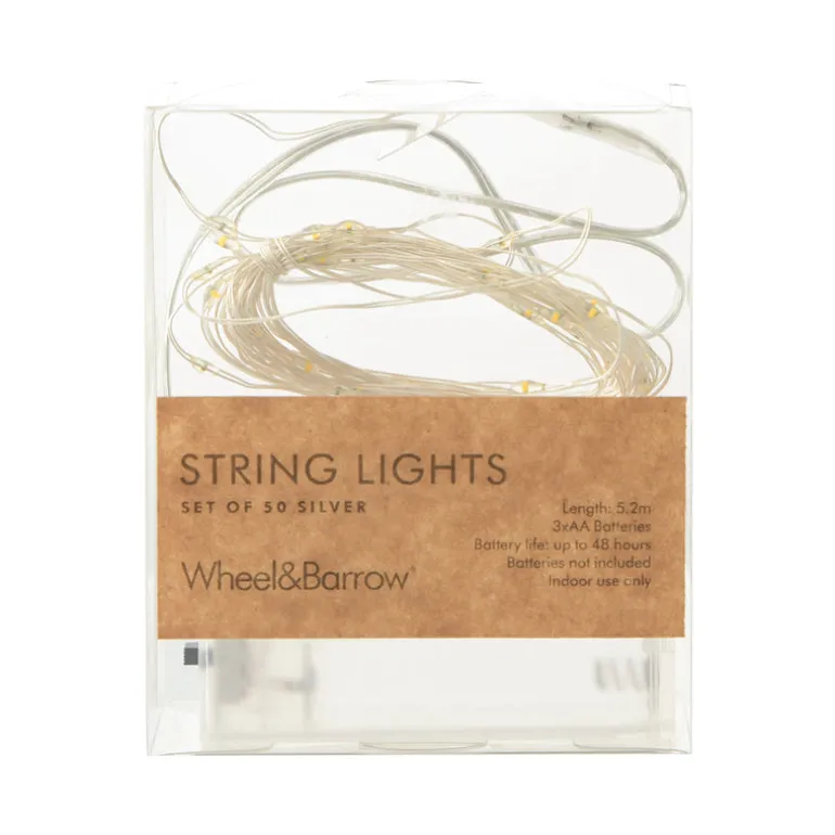 Silver Sting Lights 50 Beads