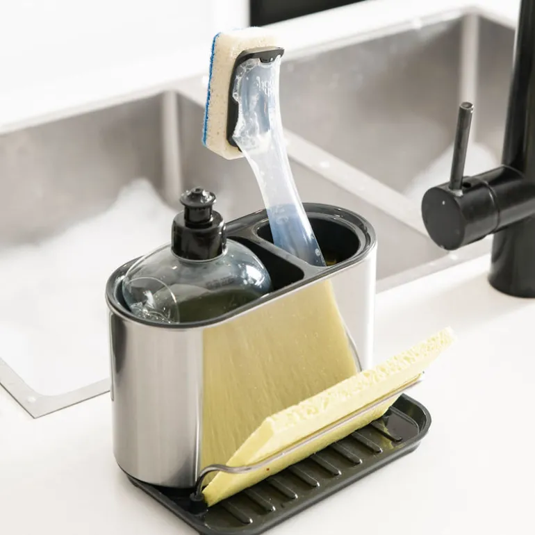 Stainless Steel Utensil Holder with Bracket