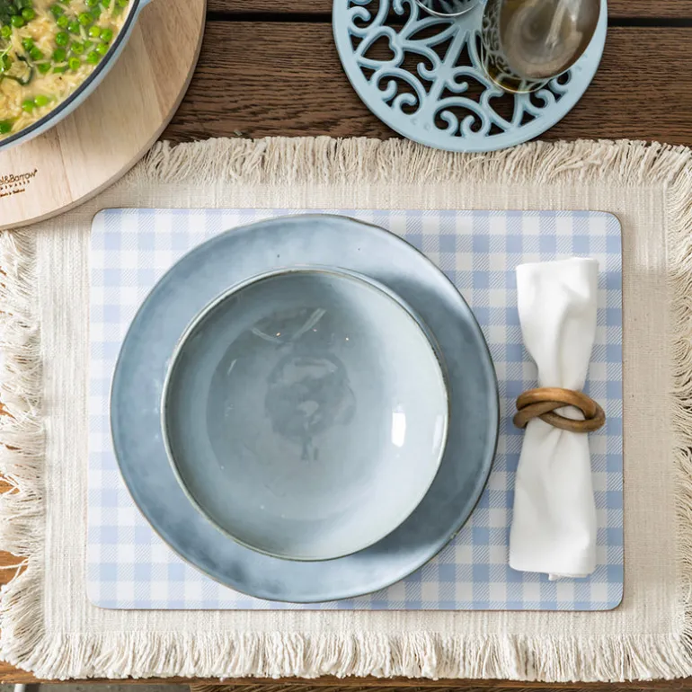 Stoneware Bowl Light Blue