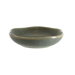 Stoneware Bowl Matte Speckle Green