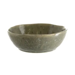 Stoneware Bowl Matte Speckle Green