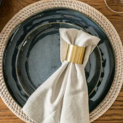 Stoneware Dinner Plate Mediterranean Blue