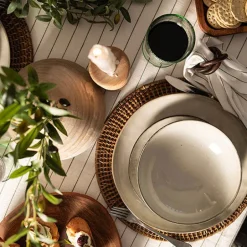 Stoneware Dinner Plate Olive Green