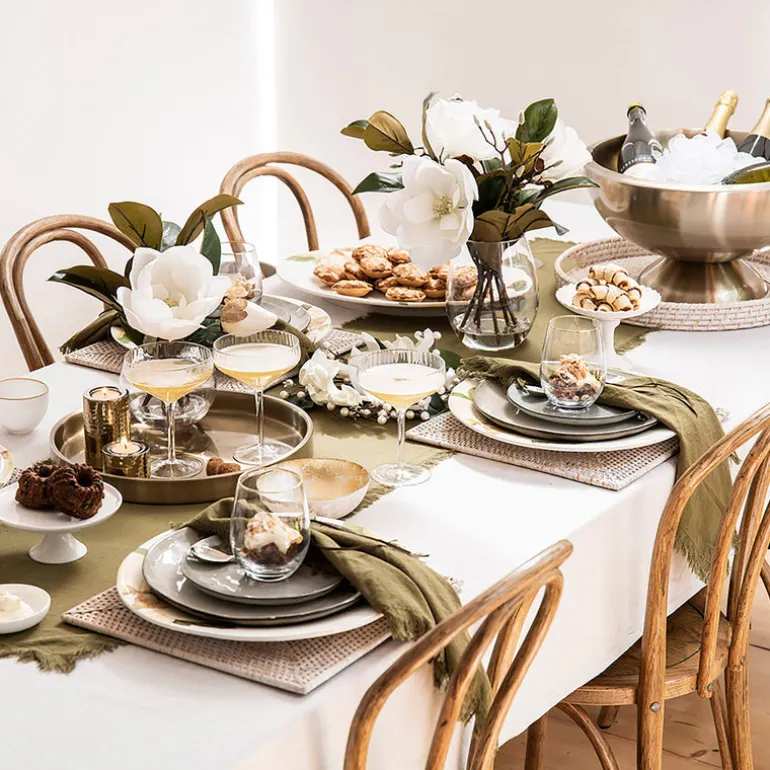 Stoneware Dinner Plate Olive Green