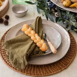 Stoneware Dinner Plate Olive Green