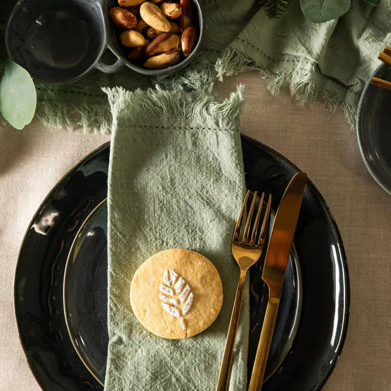 Stoneware Dinner Set Mediterranean Blue