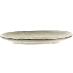 Stoneware Oval Platter Olive Green